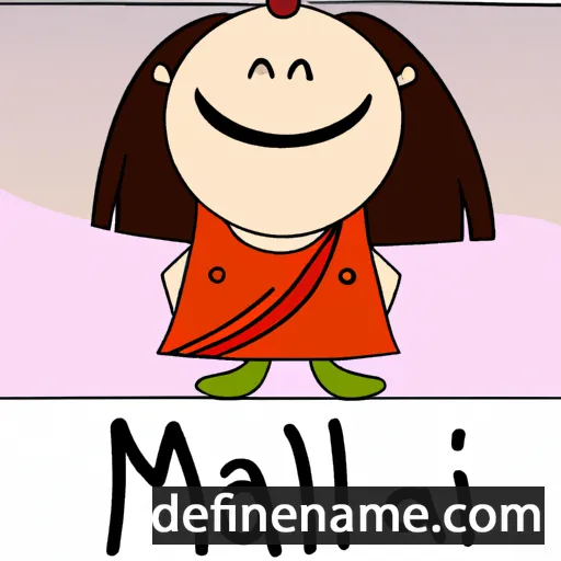 cartoon of the name Manali