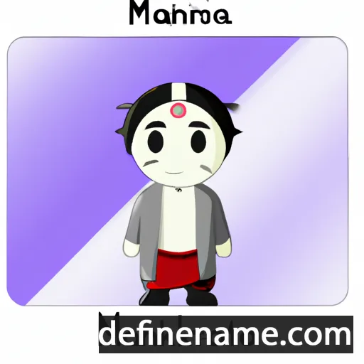 cartoon of the name Mananiko