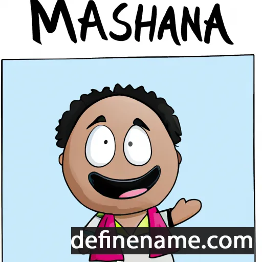 cartoon of the name Manassah