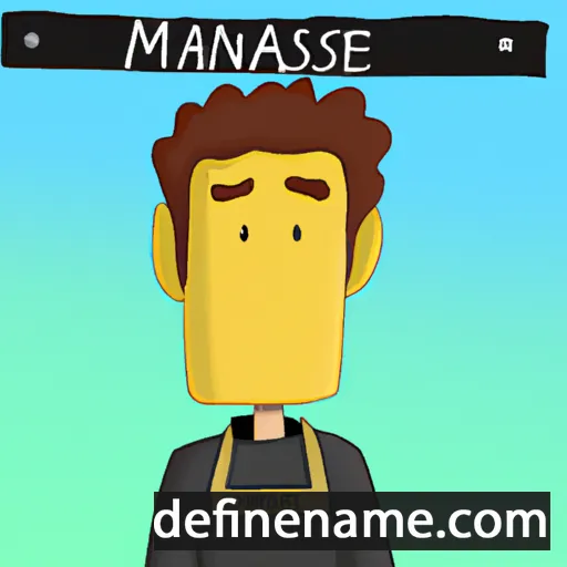 cartoon of the name Manassés