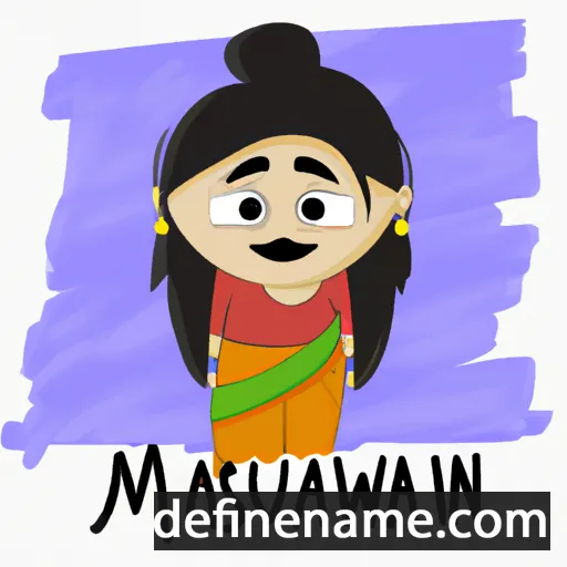 cartoon of the name Manaswini