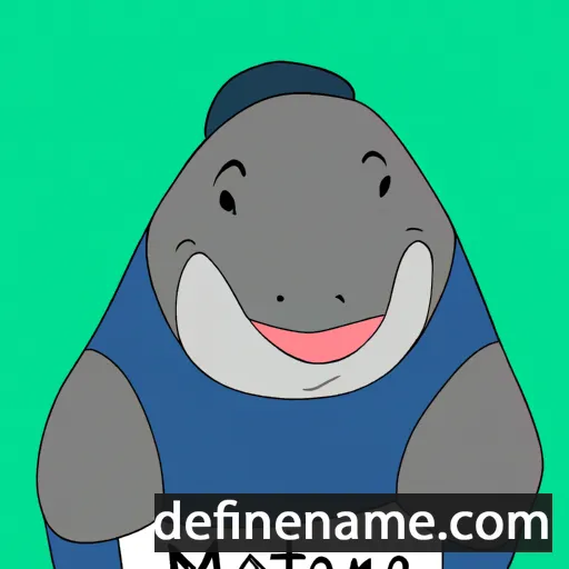 cartoon of the name Manatea