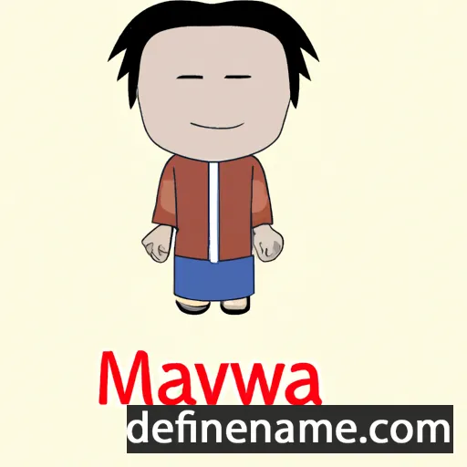 cartoon of the name Manawa