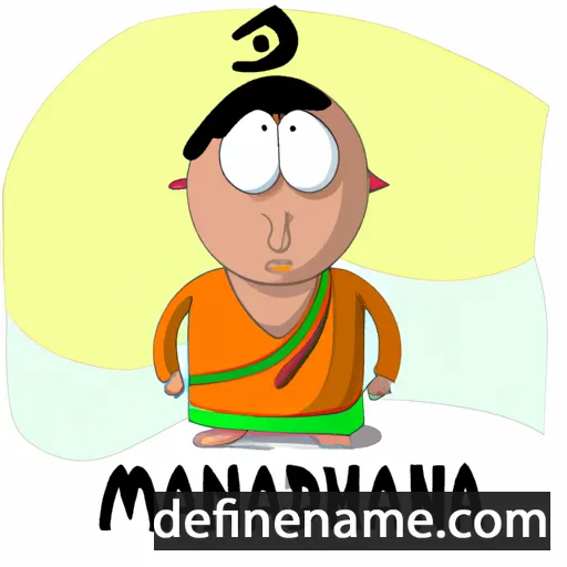 cartoon of the name Mandakh