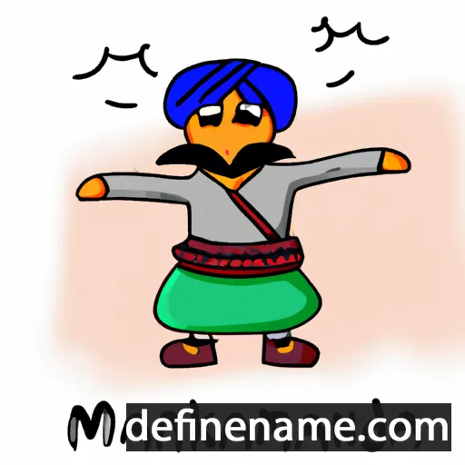 cartoon of the name Mandakhbayar