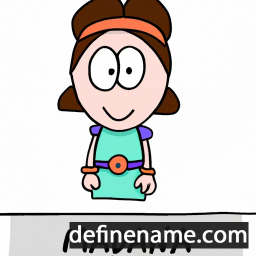 cartoon of the name Mandana