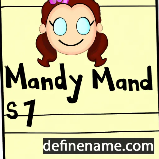 cartoon of the name Mandilyn