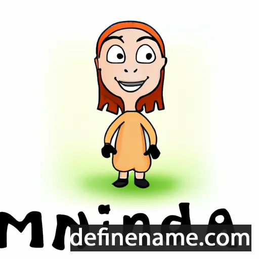 cartoon of the name Mandina