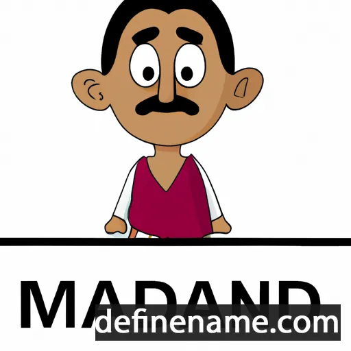 cartoon of the name Mandip