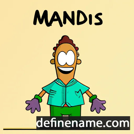 cartoon of the name Mandis