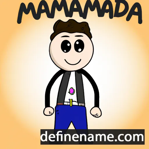 cartoon of the name Mandisma