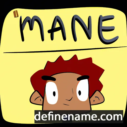 cartoon of the name Mané