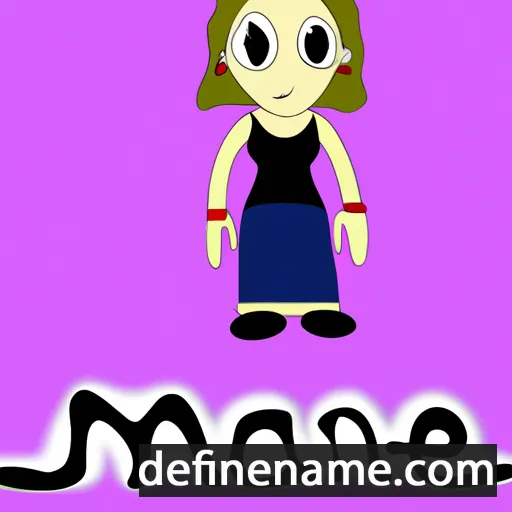 cartoon of the name Manea