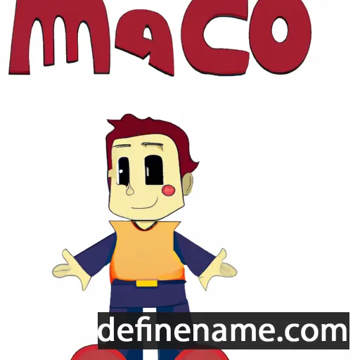 cartoon of the name Maneco