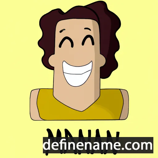 cartoon of the name Maneh