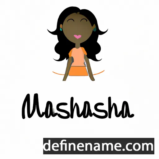 cartoon of the name Maneisha