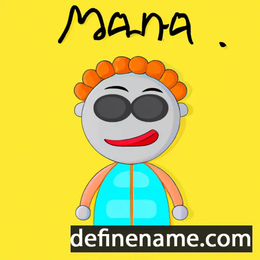 Manena cartoon