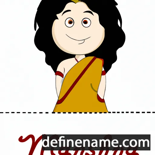 cartoon of the name Manesha