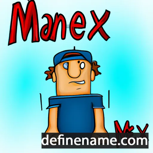 cartoon of the name Manex