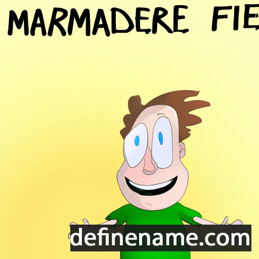 cartoon of the name Manfréd