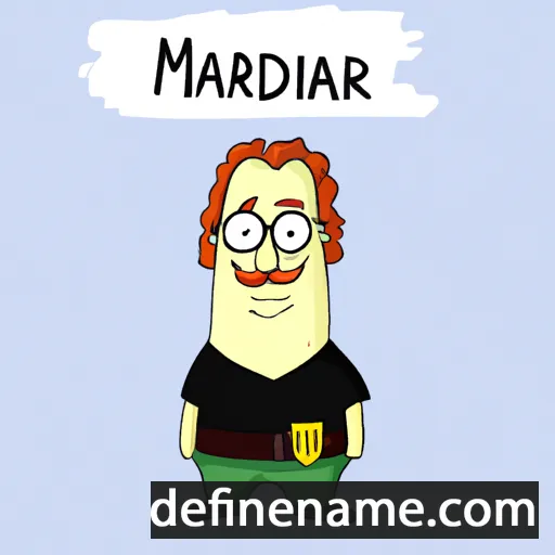 cartoon of the name Manfreð