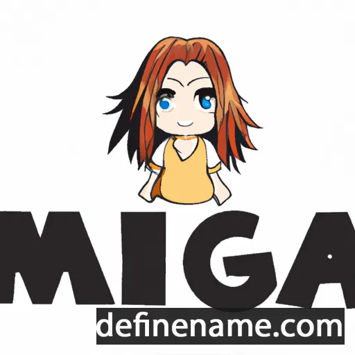 cartoon of the name Manga