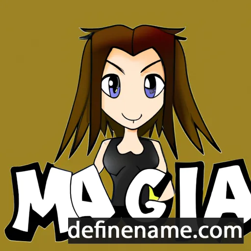 cartoon of the name Manga