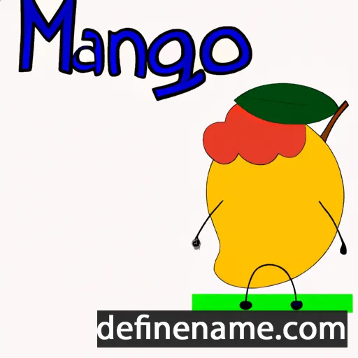 cartoon of the name Mango