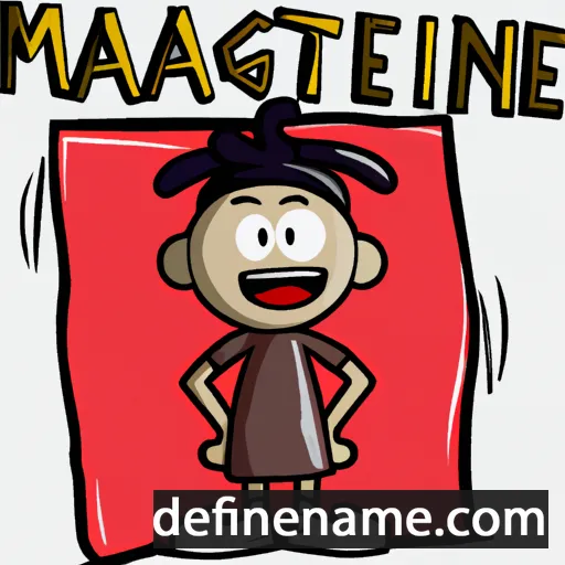 cartoon of the name Mangte