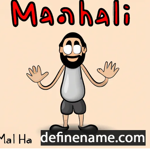 cartoon of the name Manhal