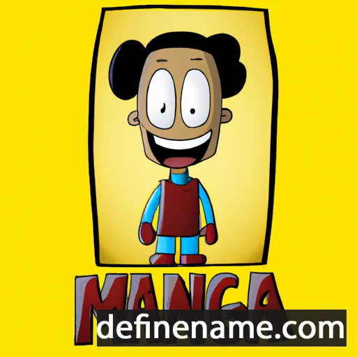 cartoon of the name Maniga