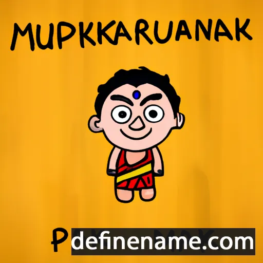 cartoon of the name Manikprabhu