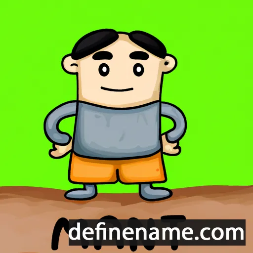 cartoon of the name Manit