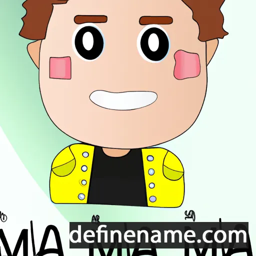 cartoon of the name Manja