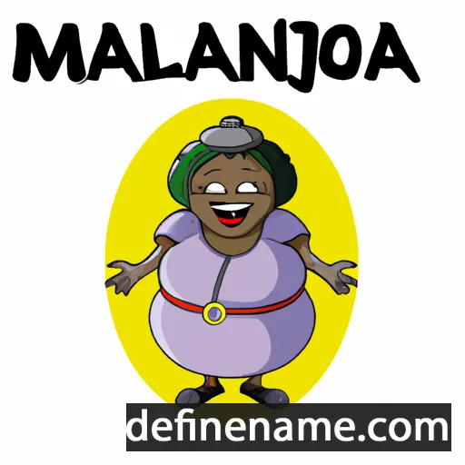 cartoon of the name Manjola