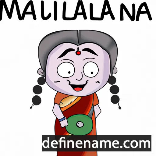 cartoon of the name Manjula