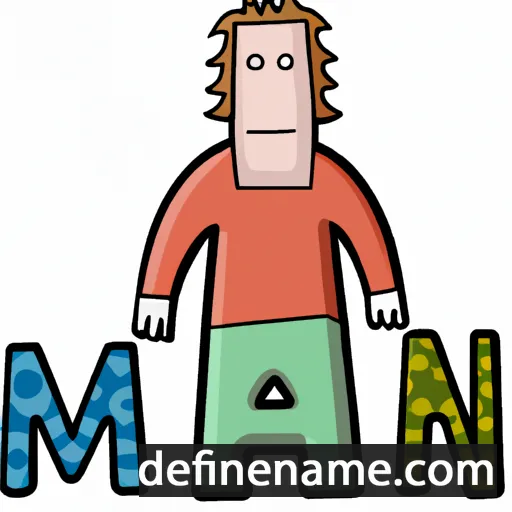 cartoon of the name Mann