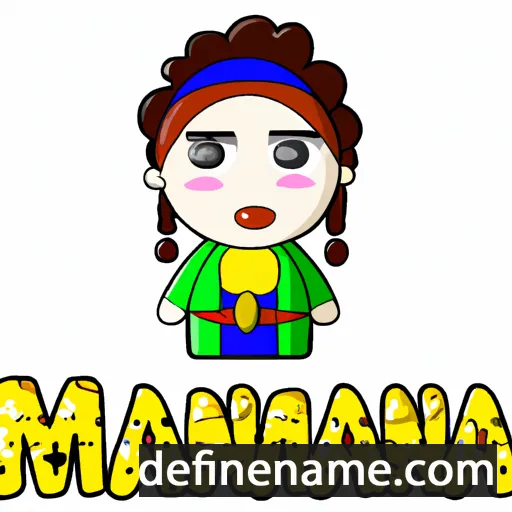 cartoon of the name Manna