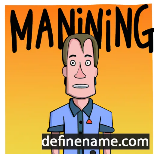 cartoon of the name Manning