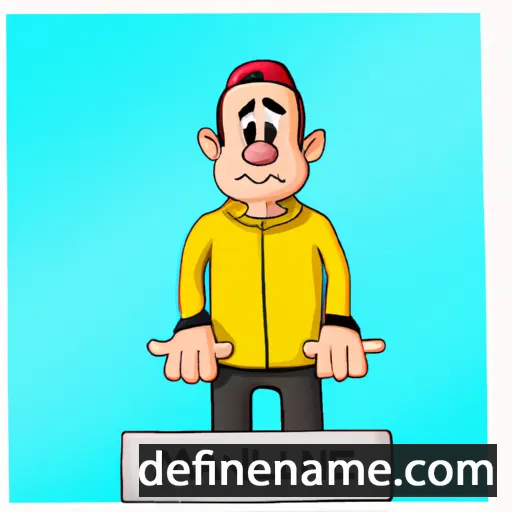 cartoon of the name Mannuel