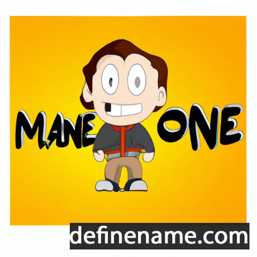 cartoon of the name Manoé