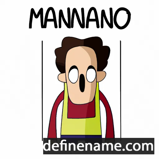 cartoon of the name Manol