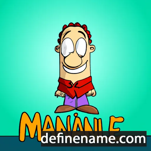 cartoon of the name Manole