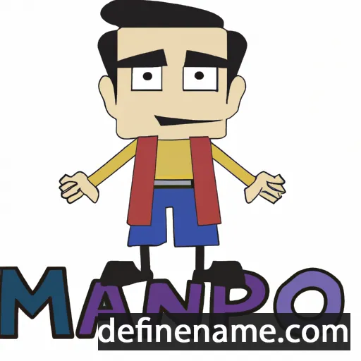 cartoon of the name Manop