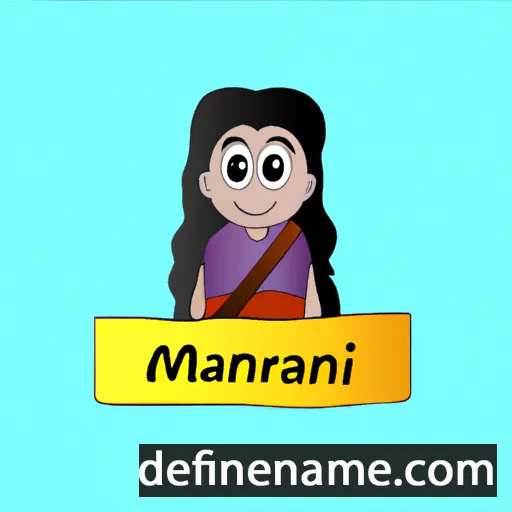 cartoon of the name Manoranjani