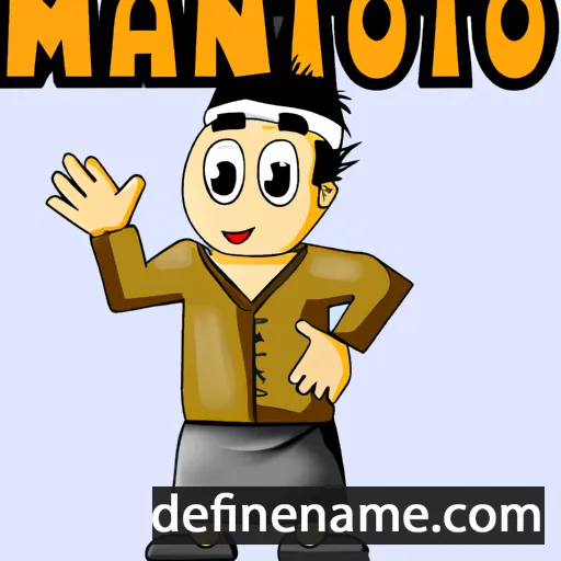 cartoon of the name Manoto