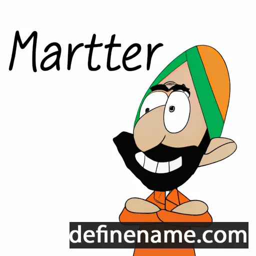 cartoon of the name Manreet