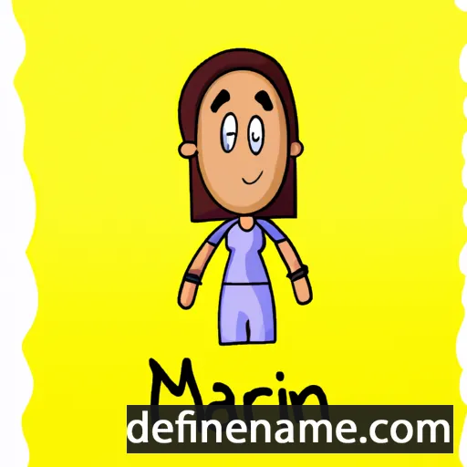 cartoon of the name Manri