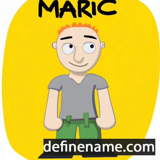 cartoon of the name Manric