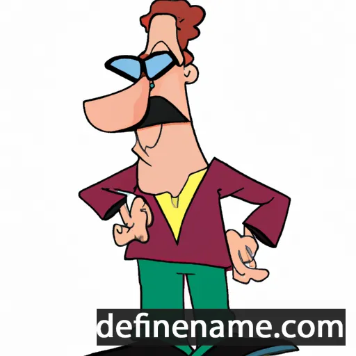 cartoon of the name Manser